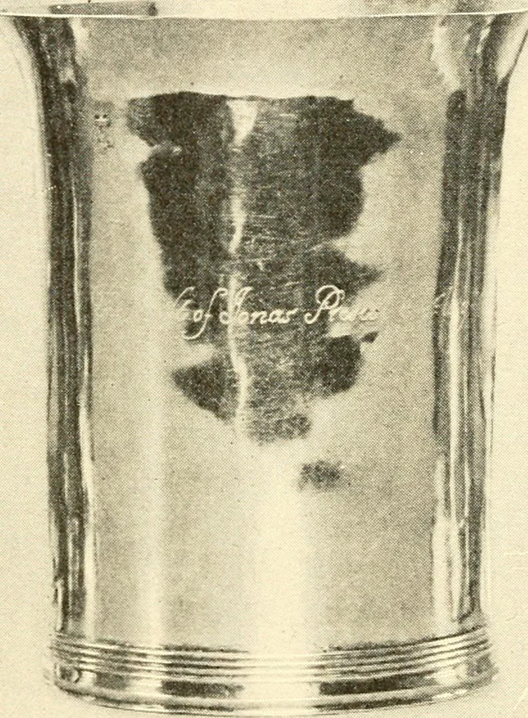An illustration from Historic silver of the Colonies and its makers, 1917, leaf 107