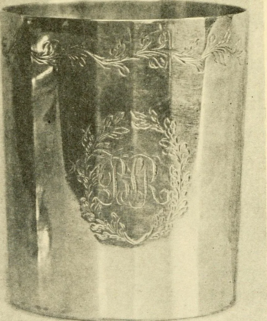An illustration from Historic silver of the Colonies and its makers, 1917, leaf 130