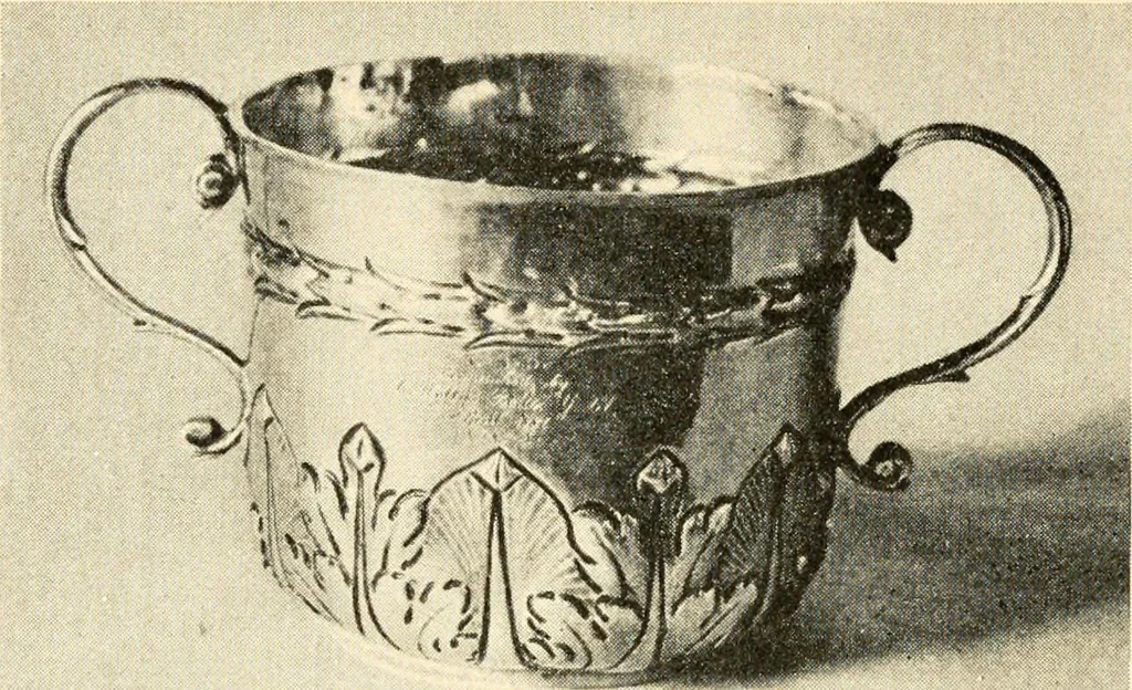 An illustration from Historic silver of the Colonies and its makers, 1917, leaf 149