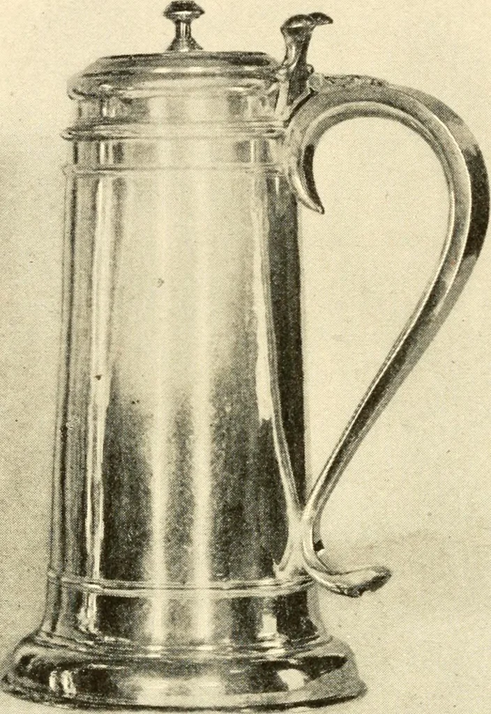An illustration from Historic silver of the Colonies and its makers, 1917, leaf 185
