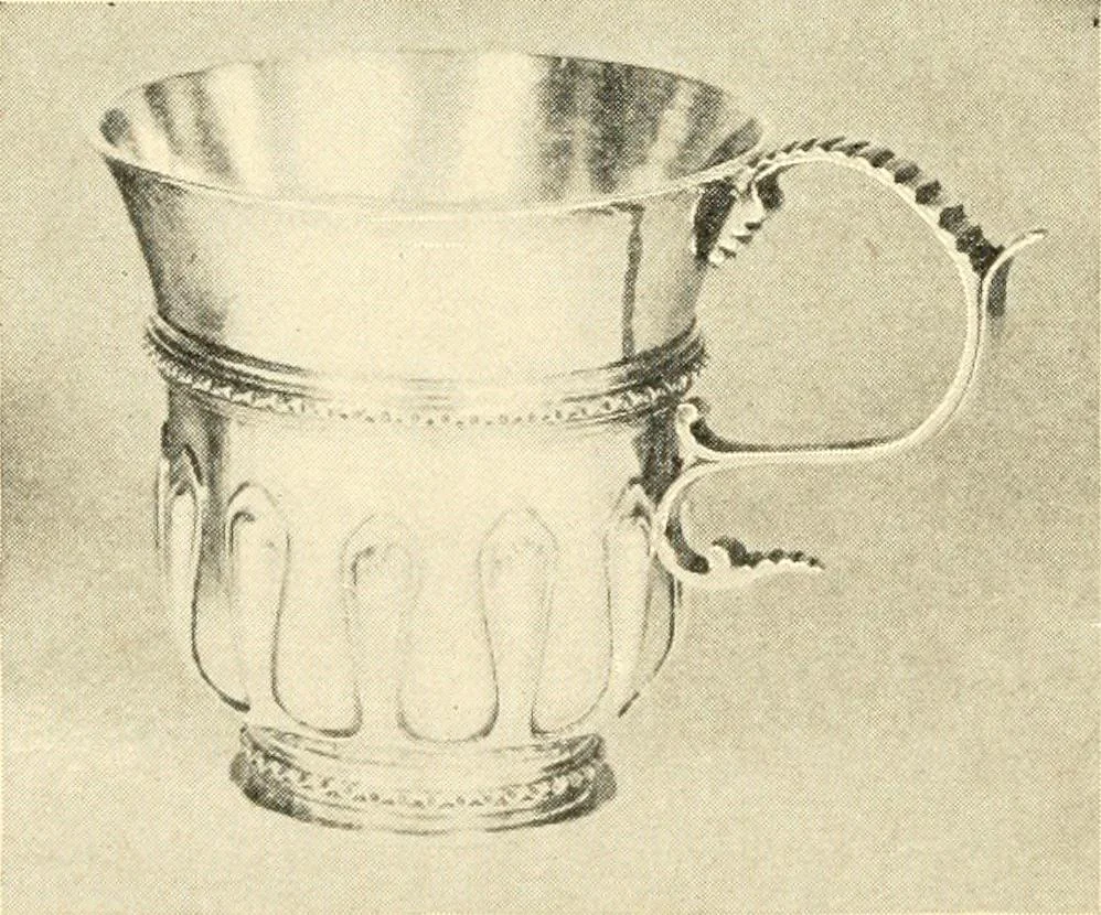 An illustration from Historic silver of the Colonies and its makers, 1917, leaf 199
