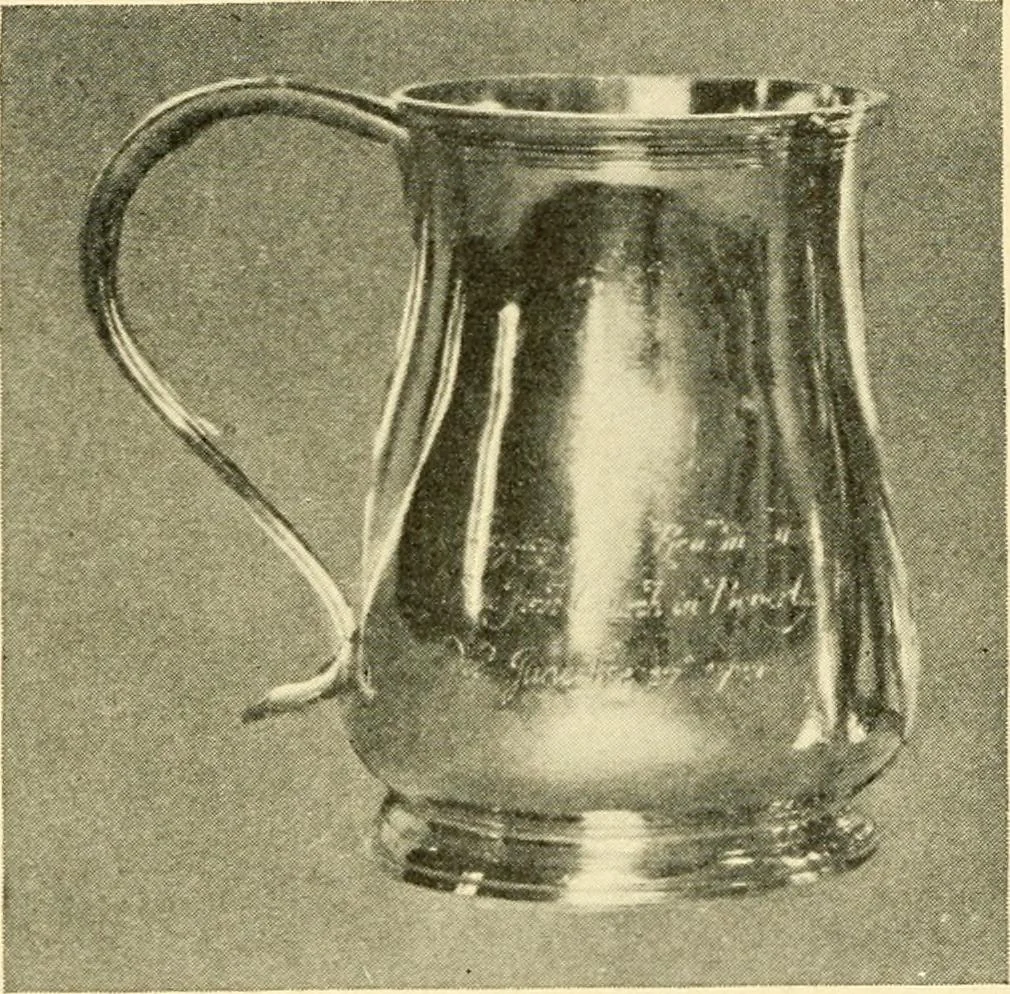 An illustration from Historic silver of the Colonies and its makers, 1917, leaf 212