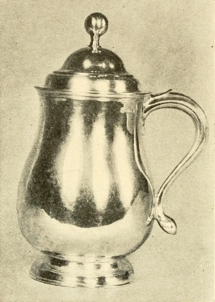 An illustration from Historic silver of the Colonies and its makers, 1917, leaf 217
