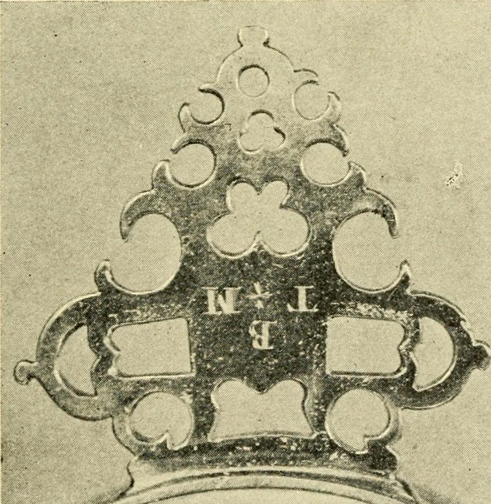An illustration from Historic silver of the Colonies and its makers, 1917, leaf 340
