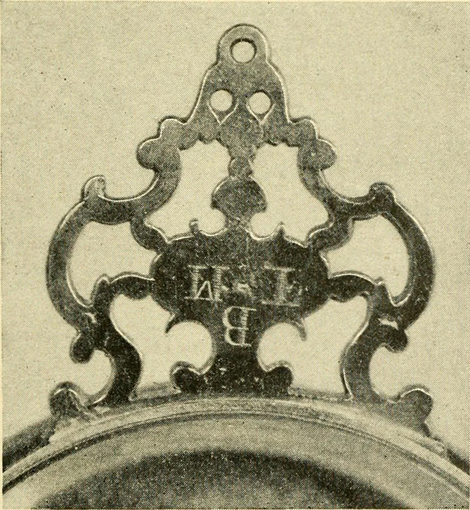 An illustration from Historic silver of the Colonies and its makers, 1917, leaf 344