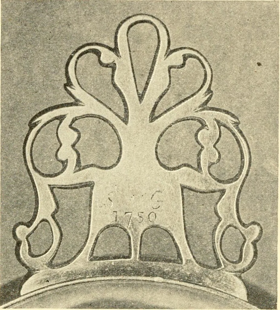 An illustration from Historic silver of the Colonies and its makers, 1917, leaf 345