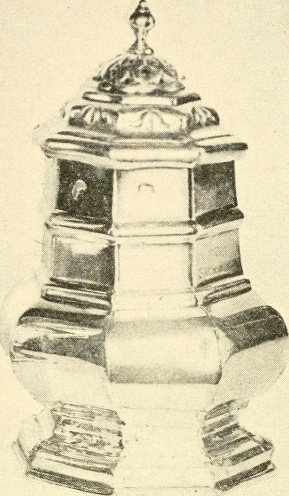 An illustration from Historic silver of the Colonies and its makers, 1917, leaf 351