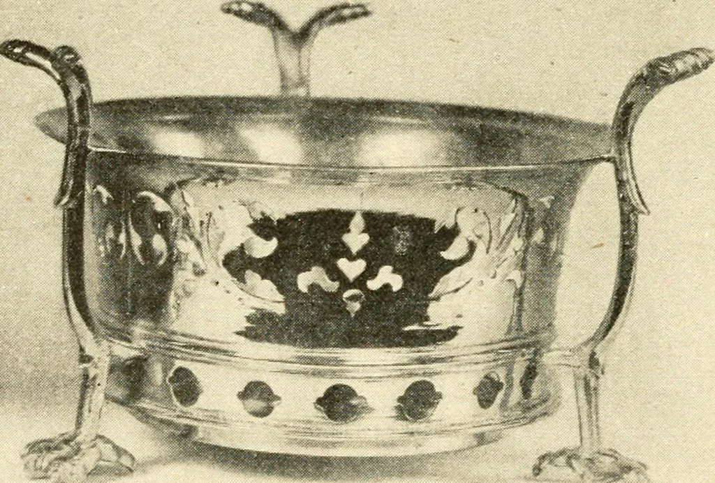 An illustration from Historic silver of the Colonies and its makers, 1917, leaf 357