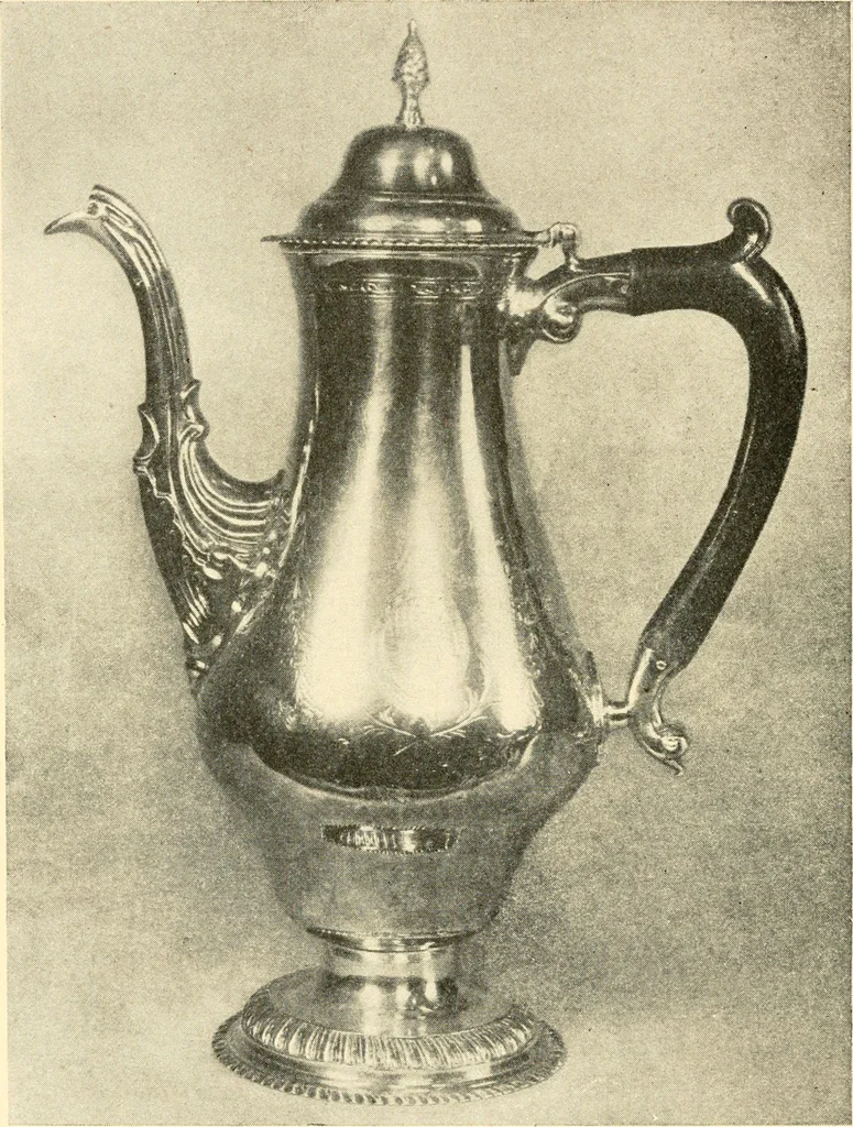 An illustration from Historic silver of the Colonies and its makers, 1917, leaf 411