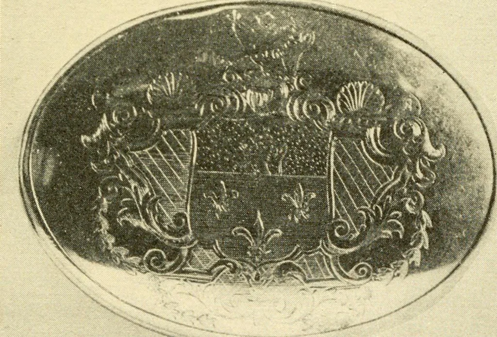 An illustration from Historic silver of the Colonies and its makers, 1917, leaf 424