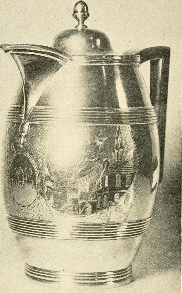 An illustration from Historic silver of the Colonies and its makers, 1917, leaf 445