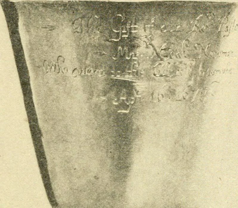 An illustration from Historic silver of the Colonies and its makers, 1917, leaf 70