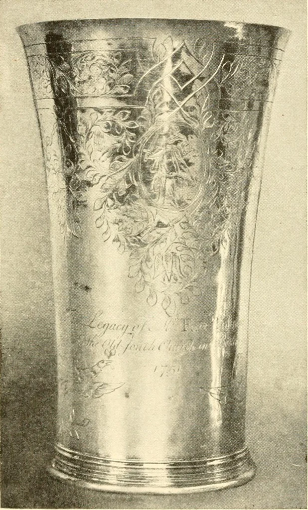 An illustration from Historic silver of the Colonies and its makers, 1917, leaf 87