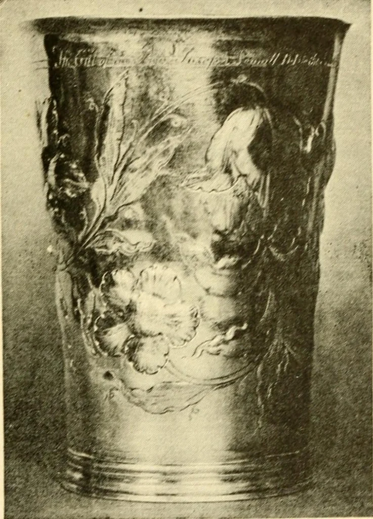 An illustration from Historic silver of the Colonies and its makers, 1917, leaf 92