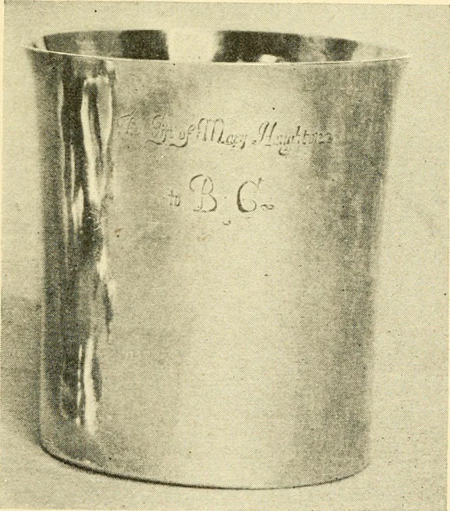 An illustration from Historic silver of the Colonies and its makers, 1917, leaf 98