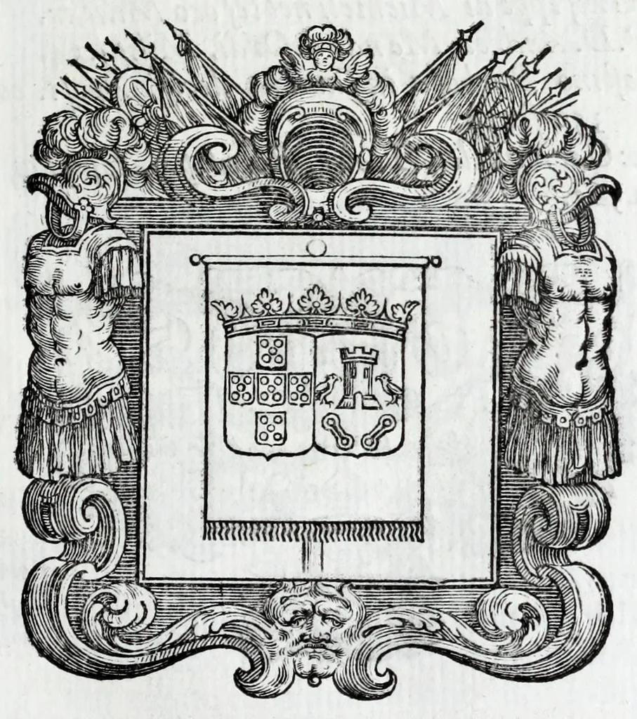 An illustration from Historie cronologiche della vera origine di tutti gl' ordini equestri, e religioni caualleresche, 1672, leaf 175