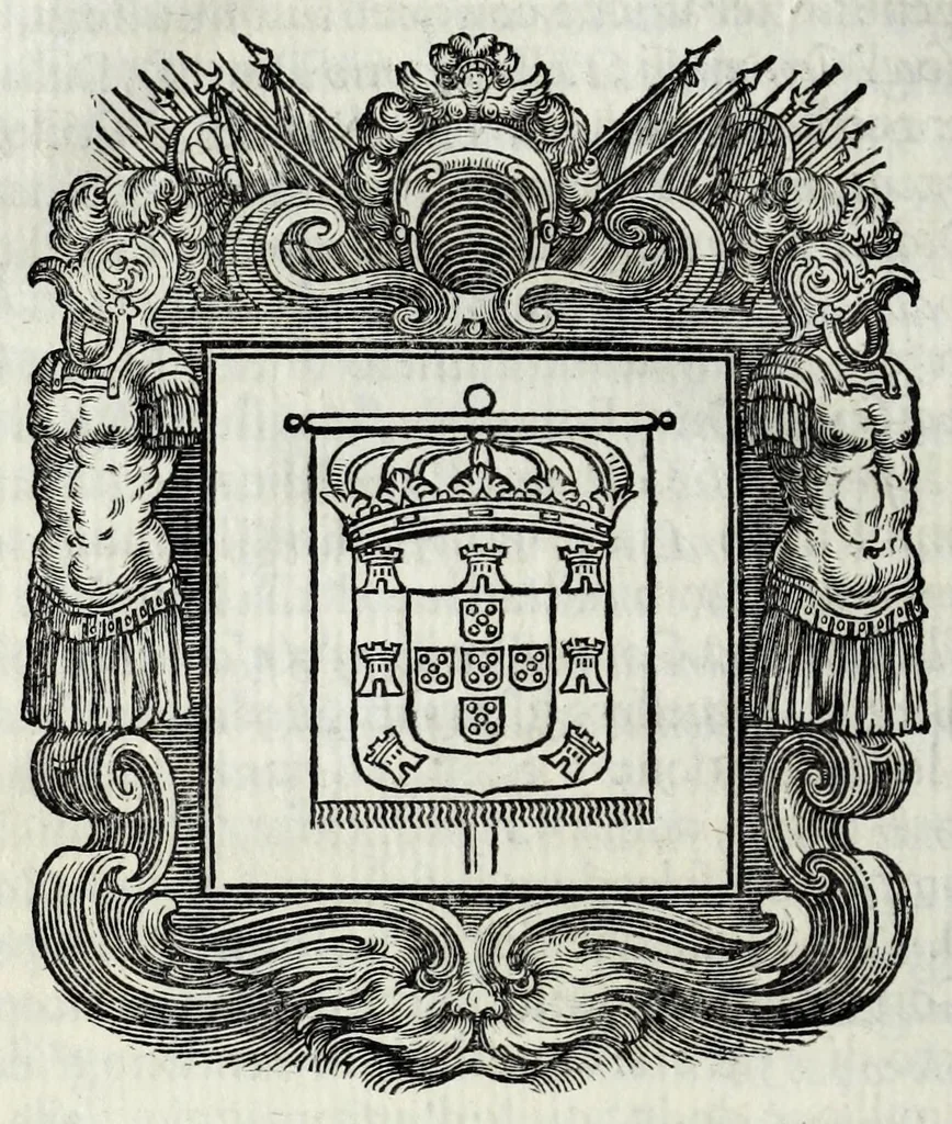 An illustration from Historie cronologiche della vera origine di tutti gl' ordini equestri, e religioni caualleresche, 1672, leaf 266