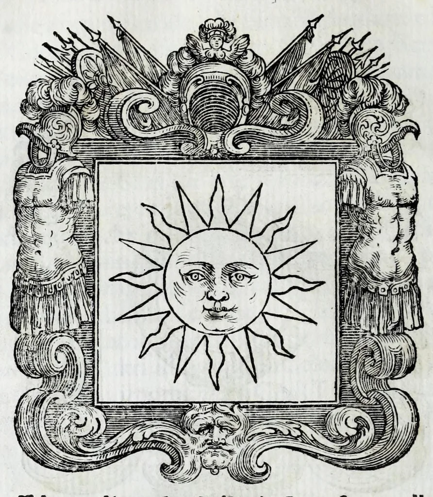 An illustration from Historie cronologiche della vera origine di tutti gl' ordini equestri, e religioni caualleresche, 1672, leaf 276