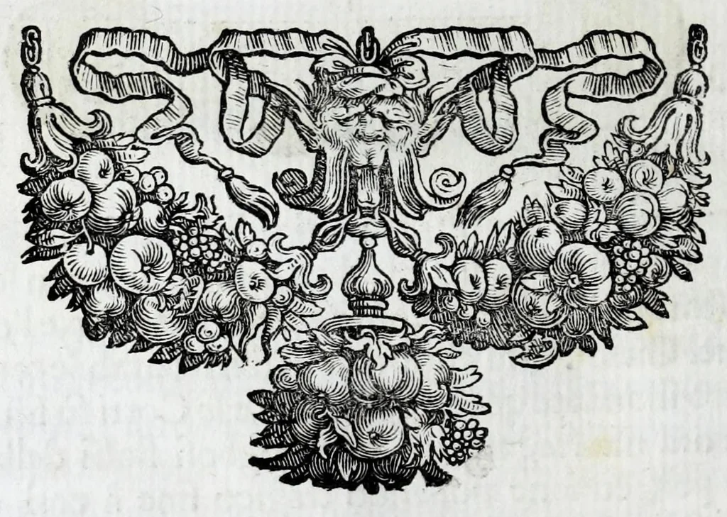 An illustration from Historie cronologiche della vera origine di tutti gl' ordini equestri, e religioni caualleresche, 1672, leaf 402