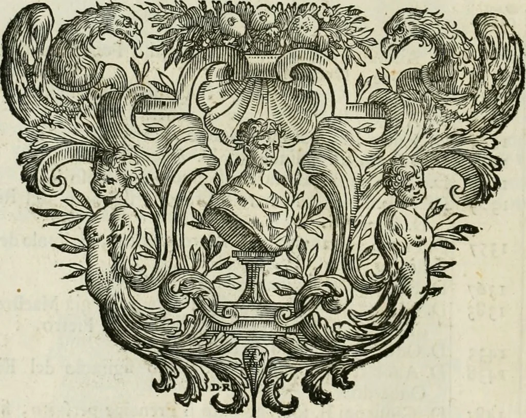 An illustration from Historie cronologiche dell' origine degl' ordini militari e di tutte le religione caualleresche infino ad hora instituite nel mondo : insegne, croci, stendardi, habiti capitolari ò di ceremonia, statuti, e constituzioni di cadaun'ordine : guerre campali e nauali, azioni, fatti celebri, & imprese de caualieri; confederazioni, trattati, paci, & auuenimenti per difesa del Nome Christiano, e propagazione della fede cattolica : serie di tutti i prencipi gran maestri, ordini di dame, e degl' infedeli &c. con le loro diuise, 1692, leaf 457