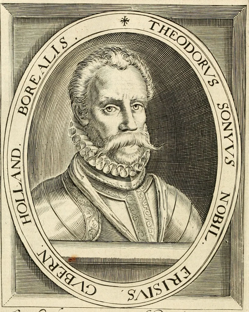 An illustration from Historie der Nieder-landscher ende haerder Naburen oorlogen : ende geschiedenissen tot den iare MVICXII, nu de laestemael bij hem voor syme todtmerckelijck verbetert en in, XXXII boecken voltzocken is mede' hier by gevoegt des autheurs leven [by Simeon Ruytinck] verryckt benessens de Land-Caerte met by na hondert correcte Conterfeijtsels vande voor treflijcste Personagien in dese Historie verhaelt. Alle cierlijck na d'leven ghedaen ende in Coperen platen gesteken ; gedruckt int Yaer ons Heeren MDCXXXVI, 1636, leaf 179