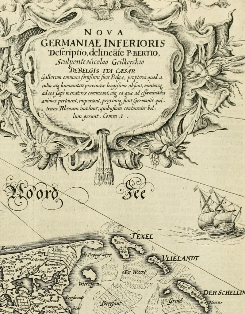 An illustration from Historie der Nieder-landscher ende haerder Naburen oorlogen : ende geschiedenissen tot den iare MVICXII, nu de laestemael bij hem voor syme todtmerckelijck verbetert en in, XXXII boecken voltzocken is mede' hier by gevoegt des autheurs leven [by Simeon Ruytinck] verryckt benessens de Land-Caerte met by na hondert correcte Conterfeijtsels vande voor treflijcste Personagien in dese Historie verhaelt. Alle cierlijck na d'leven ghedaen ende in Coperen platen gesteken ; gedruckt int Yaer ons Heeren MDCXXXVI, 1636, leaf 24