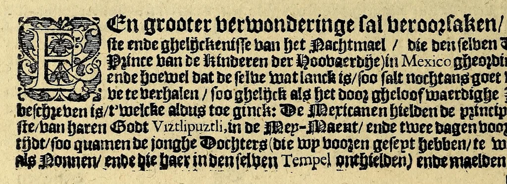 An illustration from Historie naturael en morael van de Westersche Indien. : Waer inne ghehandelt wort van de merckelijckste dinghen des hemels, elementen, metalen, planten ende gedierten van dien : als oock de manieren, ceremonien, wetten, regeeringen, ende oorlogen der Indianen., 1624, leaf 248