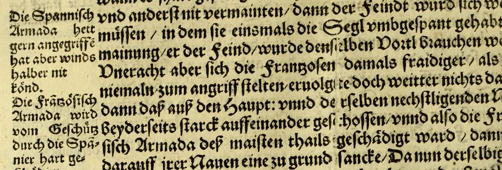 An illustration from Historien der Königkreich, Hispannien, Portugal, vnd Aphrica, darauss dann zusehen, in welcher Zeit, sonderlich Portugal, seinen Anfang genommen, von weine dasselbig zum Königreich erhaben, was dieselbigen Könige für Krieg vnnd Gewerb, zu Wasser vnnd Land geführet. ..., 1589, leaf 432