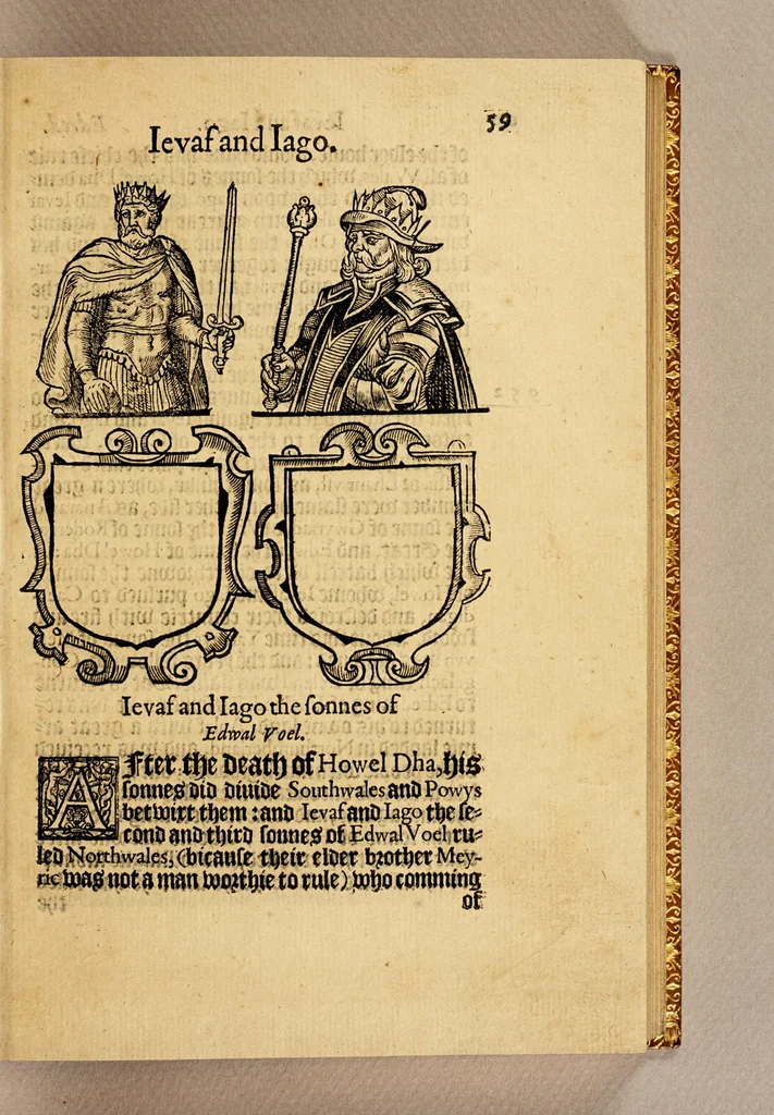 An illustration from The historie of Cambria, now called Wales: : a part of the most famous yland of Brytaine, written in the Brytish language aboue two hundreth yeares past:, 1584, leaf 107