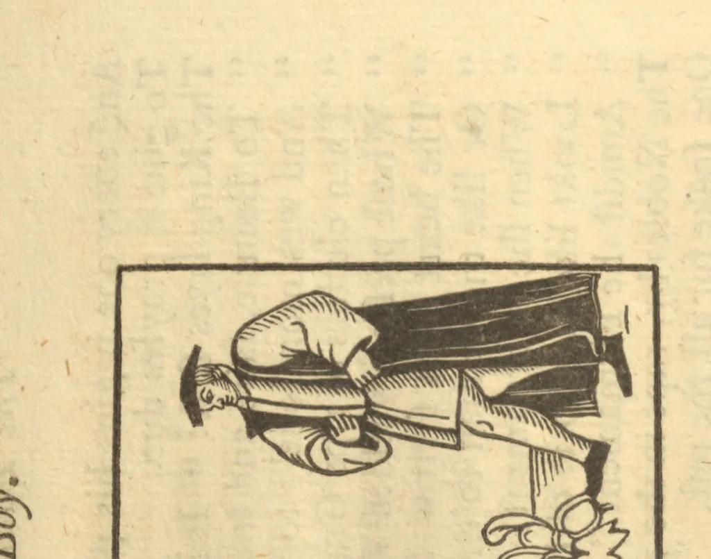 An illustration from The historie of Frier Rush : how he came to a house of religion to seeke service, and being entertained by the priour, was first made under cooke : being full of pleasant mirth and delight for young people, 1810, leaf 98