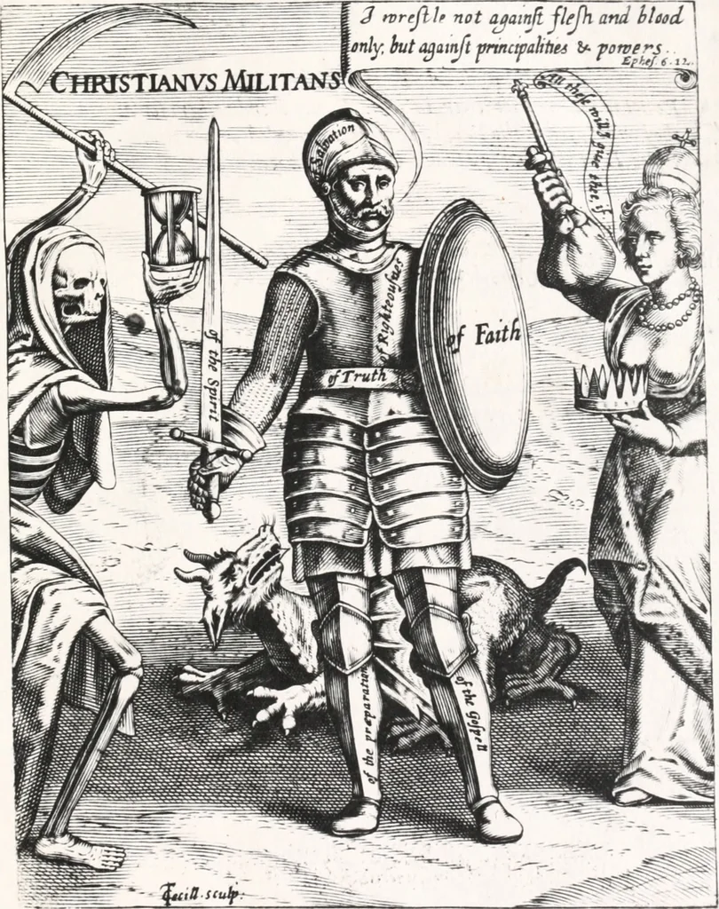 An illustration from The historie of the perfect-cursed-blessed man .., 1628, leaf 6