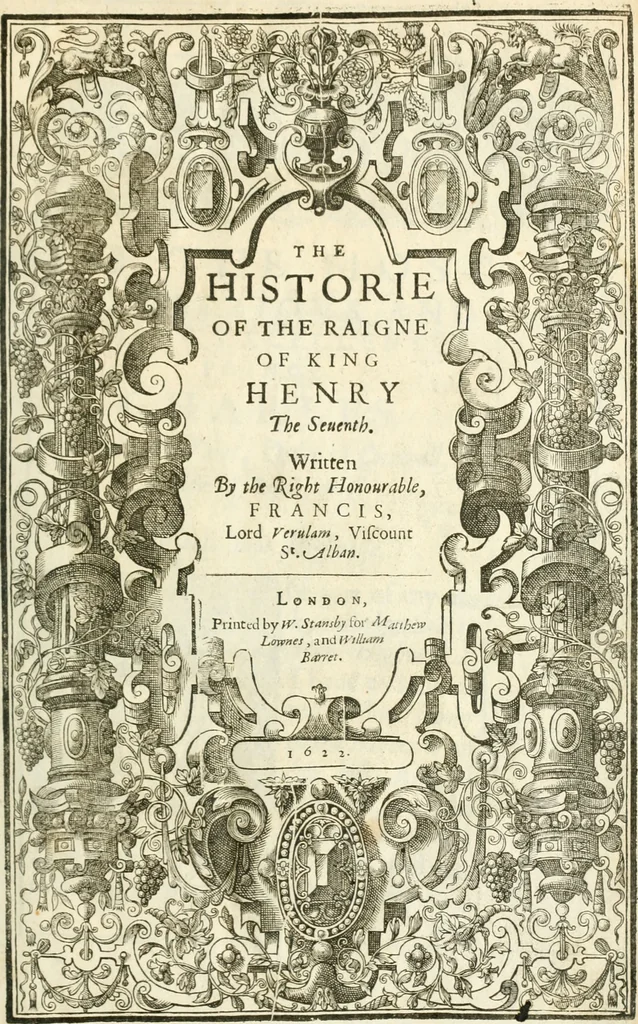 An illustration from The historie of the raigne of King Henry the Seuenth, 1622, leaf 6