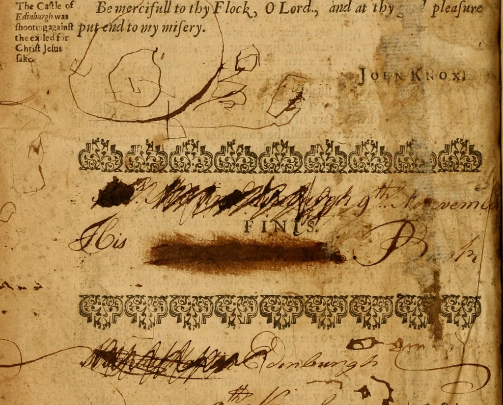 An illustration from The historie of the reformation of the Church of Scotland : containing five books: together with some treatises conducing to the history, 1644, leaf 655