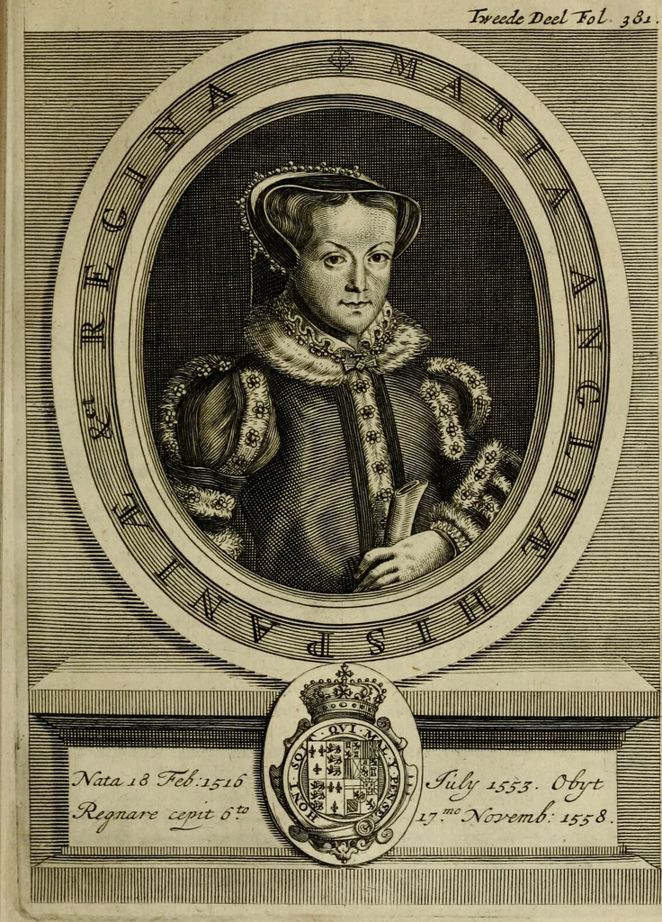 An illustration from Historie van de reformatie der kerke van Engeland, 1686, leaf 408