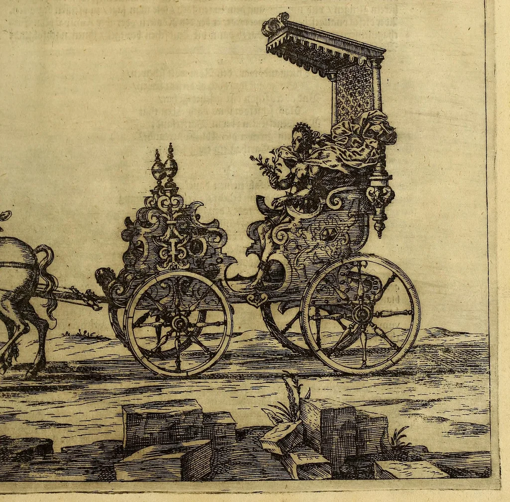 An illustration from Historische Beschreibung der fürstlichen Kindtauff Fräwlein Elisabethen zu Hessen &c. : Welche im Augusto dess 1596 Jahrs zu Cassel gehalten worden mit beygelegten Abrissen der Ritterspiele so damals vollnbracht,, 1598, leaf 119