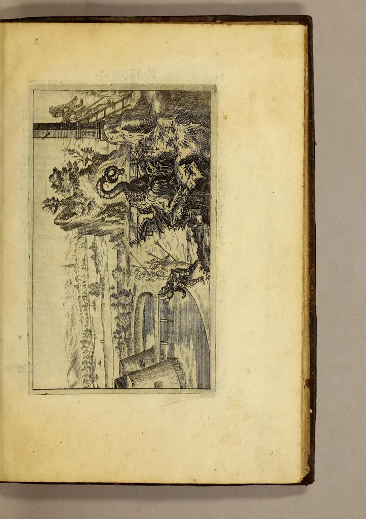 An illustration from Historische Beschreibung der fürstlichen Kindtauff Fräwlein Elisabethen zu Hessen &c. : Welche im Augusto dess 1596 Jahrs zu Cassel gehalten worden mit beygelegten Abrissen der Ritterspiele so damals vollnbracht,, 1598, leaf 159