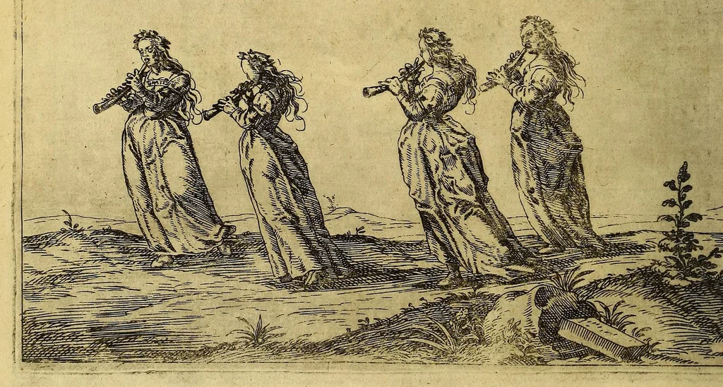 An illustration from Historische Beschreibung der fürstlichen Kindtauff Fräwlein Elisabethen zu Hessen &c. : Welche im Augusto dess 1596 Jahrs zu Cassel gehalten worden mit beygelegten Abrissen der Ritterspiele so damals vollnbracht,, 1598, leaf 86