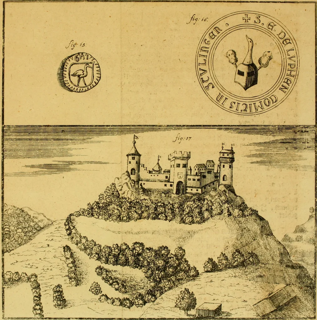 An illustration from Historische Beschreibung des Herzogthums Würtemberg und alle desselben Städte, Klöster und darzu gehörigen Aemter, 1752, leaf 314