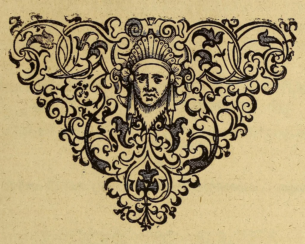 An illustration from Historische Beschreibung, : der wunderbarlichen Reyse, welche von einem Höllander, Wilhelm Schouten genandt, neulicher Zeit ist verrichtet worden: darinnen angezeigt wird, durch was Mittel vnd Weise, er gegen Mittag, der Magellanischen Strassen, einem newen vnd bisshero vnbekandten Weg in die Sud-See erōffnet habe: auch was für Länder, Insuln, Völcker, vnd wunderbarliche Sachen, ihme in gemelter Sud-See auff gestossen seyen, alles von newem mit herrlichen Landtafeln, vnd schönen Kupfferstücken gezieret, vnd ans Tag Liecht gegeben,, 1619, leaf 49