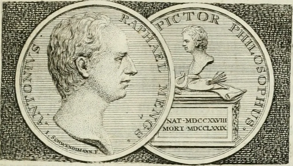 An illustration from Historische Lobschrift auf den Ritter Anton Raphael Mengs : nebst einem Verzeichnisse seiner Werke : aus dem Italischen, 1781, leaf 12
