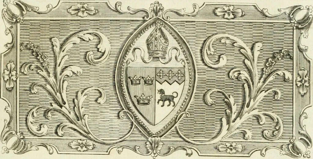 An illustration from The history and antiquities of the conventual and cathedral church of Ely : from the foundation of the monastery, A.D. 673 to the year 1771 : illustrated with copper-plates, 1771, leaf 10