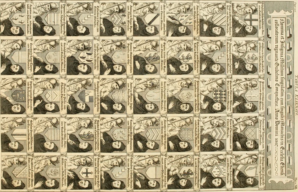 An illustration from The history and antiquities of the conventual and cathedral church of Ely : from the foundation of the monastery, A.D. 673 to the year 1771 : illustrated with copper-plates, 1771, leaf 147