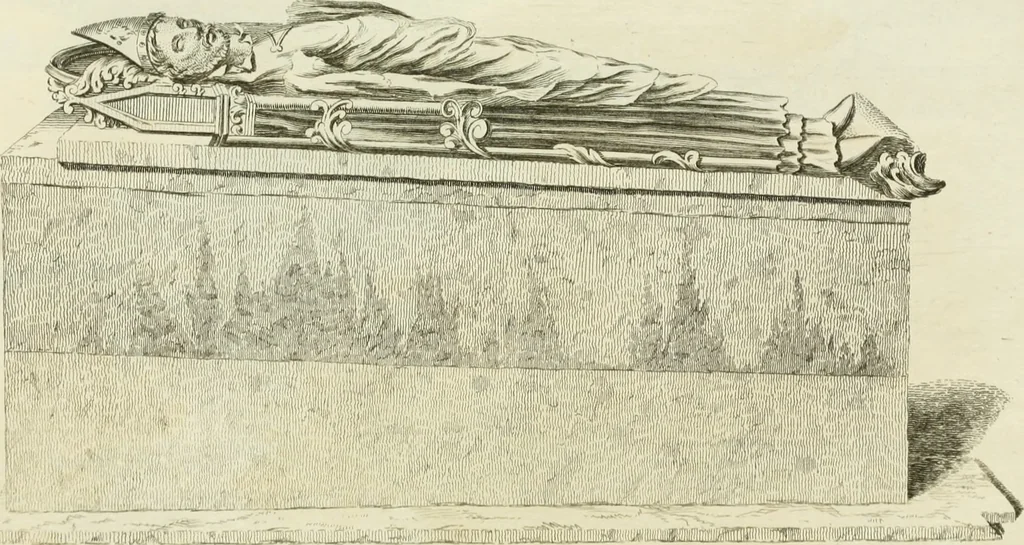 An illustration from The history and antiquities of the conventual and cathedral church of Ely : from the foundation of the monastery, A.D. 673 to the year 1771 : illustrated with copper-plates, 1771, leaf 342