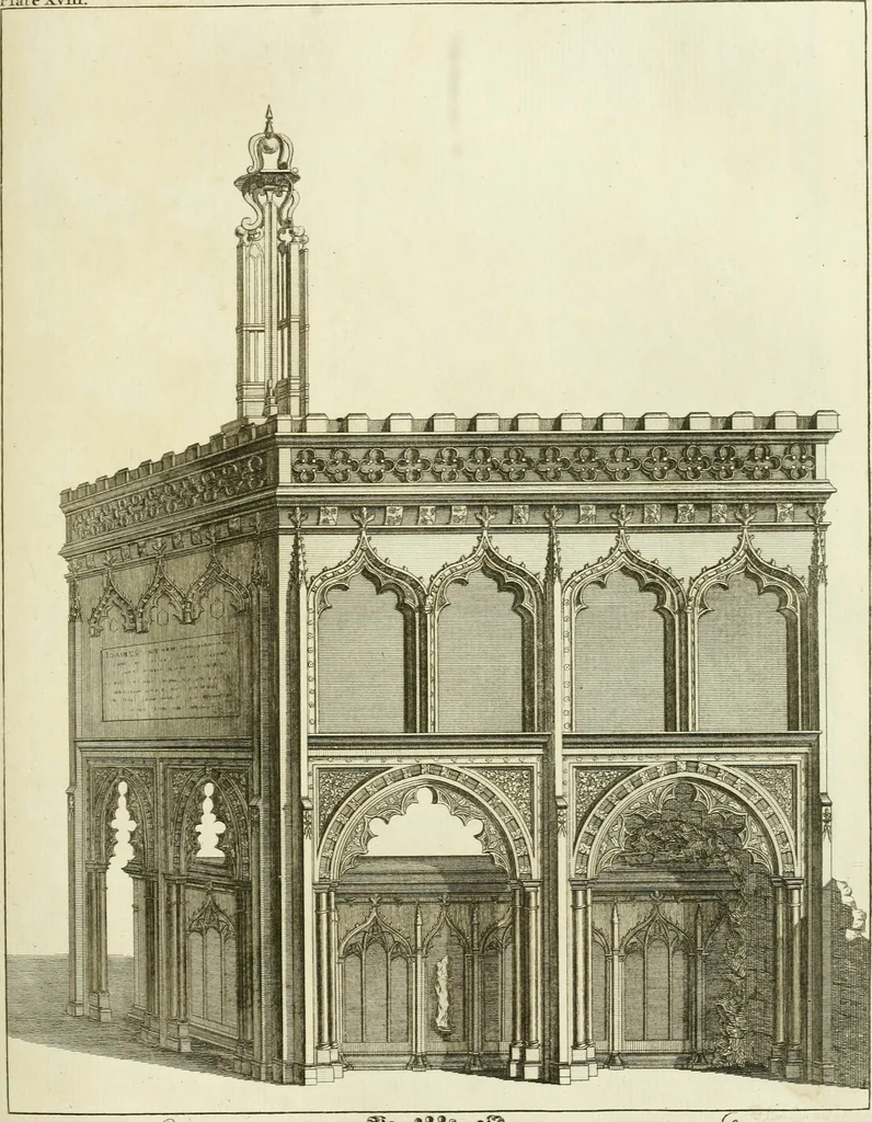 An illustration from The history and antiquities of the conventual and cathedral church of Ely : from the foundation of the monastery, A.D. 673 to the year 1771 : illustrated with copper-plates, 1771, leaf 346