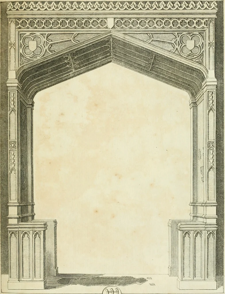 An illustration from The history and antiquities of the conventual and cathedral church of Ely : from the foundation of the monastery, A.D. 673 to the year 1771 : illustrated with copper-plates, 1771, leaf 350