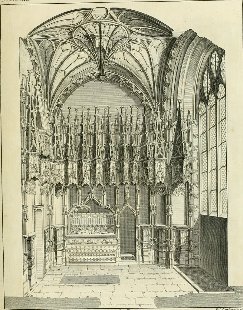 An illustration from The history and antiquities of the conventual and cathedral church of Ely : from the foundation of the monastery, A.D. 673 to the year 1771 : illustrated with copper-plates, 1771, leaf 352