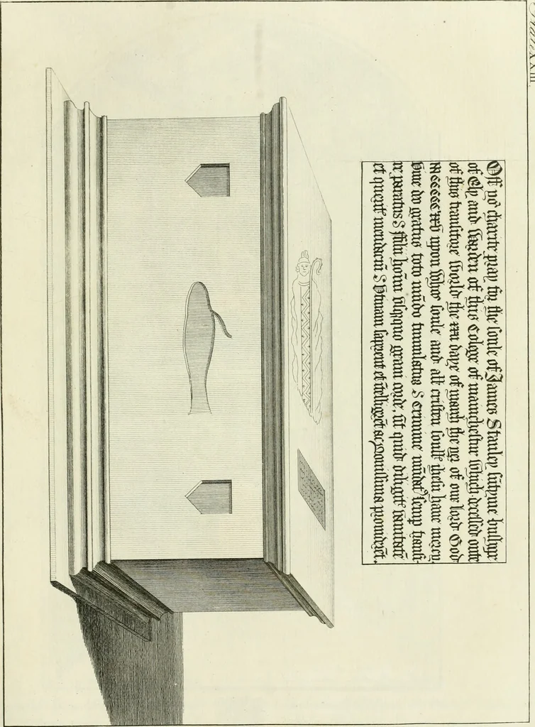 An illustration from The history and antiquities of the conventual and cathedral church of Ely : from the foundation of the monastery, A.D. 673 to the year 1771 : illustrated with copper-plates, 1771, leaf 356