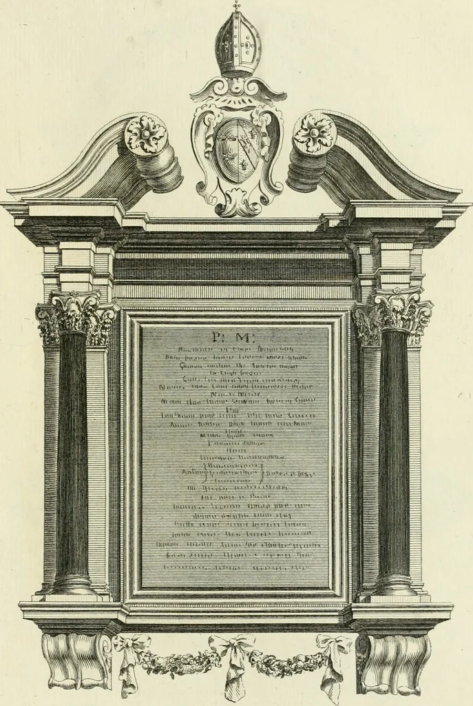 An illustration from The history and antiquities of the conventual and cathedral church of Ely : from the foundation of the monastery, A.D. 673 to the year 1771 : illustrated with copper-plates, 1771, leaf 364