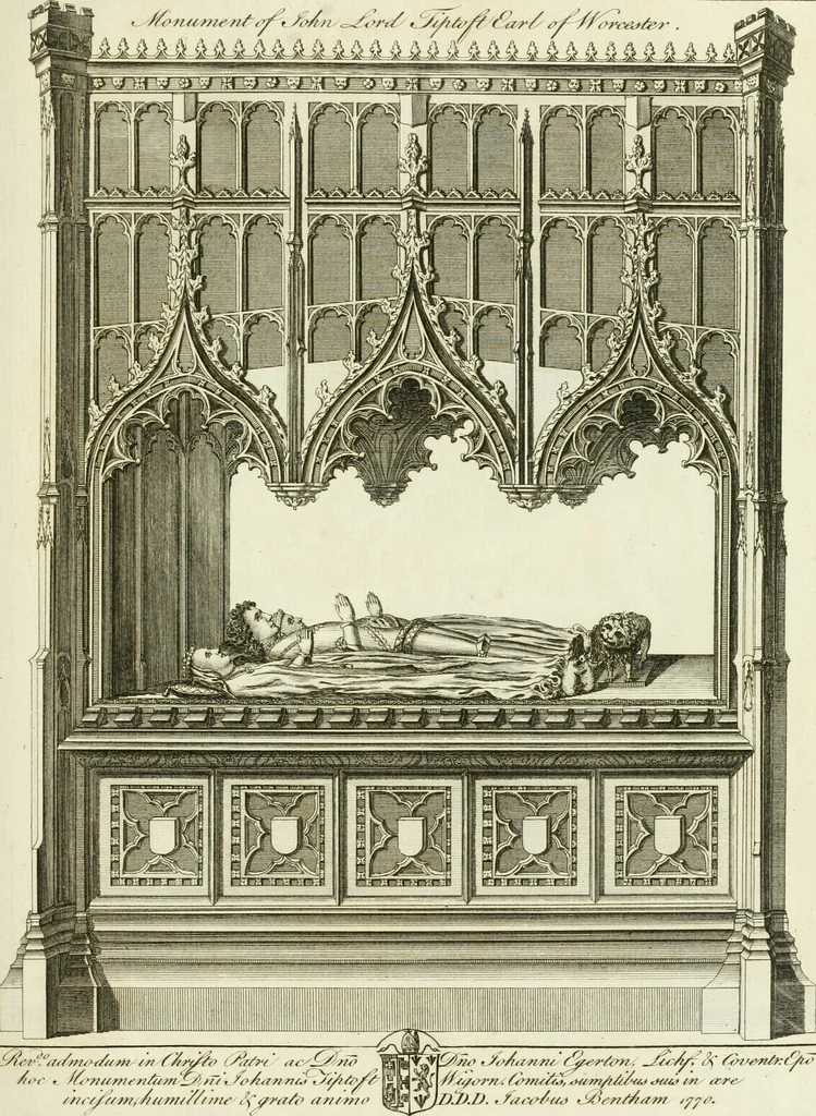 An illustration from The history and antiquities of the conventual and cathedral church of Ely : from the foundation of the monastery, A.D. 673 to the year 1771 : illustrated with copper-plates, 1771, leaf 384