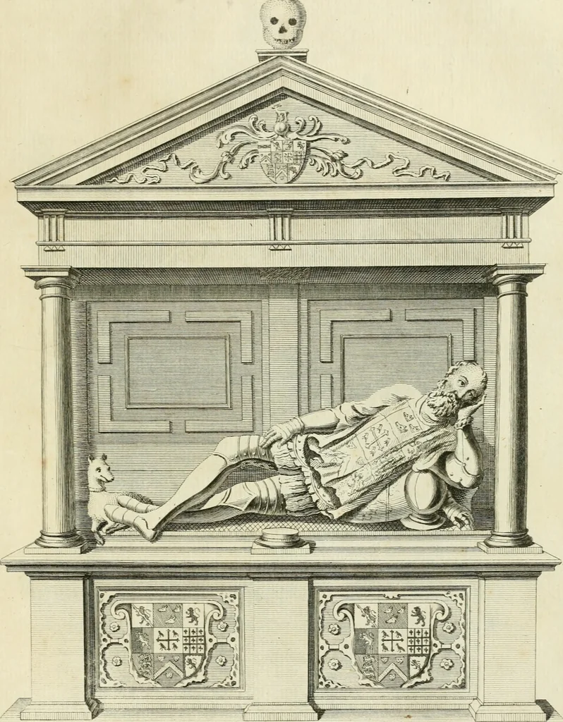 An illustration from The history and antiquities of the conventual and cathedral church of Ely : from the foundation of the monastery, A.D. 673 to the year 1771 : illustrated with copper-plates, 1771, leaf 386